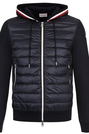 Хлопковый кардиган на молнии с пуховой вставкой Moncler Moncler D1-091-84164-00-80985