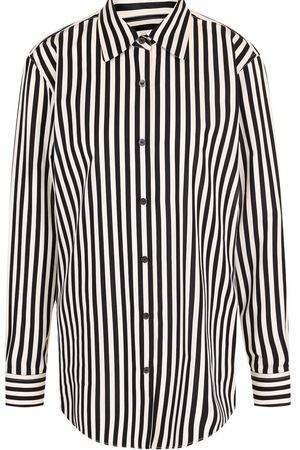 Хлопковая блуза в полоску Dries Van Noten Dries Van Noten 182-30744-6050 купить с доставкой