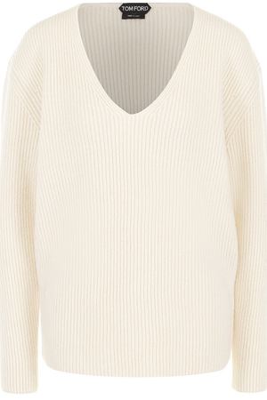 Пуловер фактурной вязки с V-образным вырезом Tom Ford Tom Ford MAK737-YAX134 вариант 2 купить с доставкой