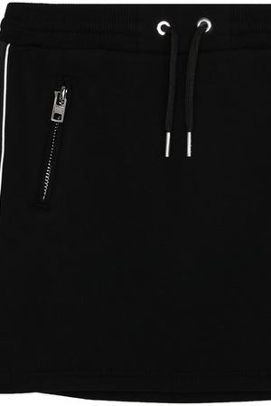 Хлопковая мини-юбка с поясом на кулиске Givenchy Givenchy H13012/6A-12A купить с доставкой