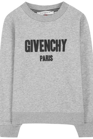 Хлопковый свитшот с логотипом бренда Givenchy Givenchy H25046
