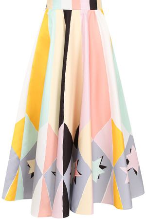 Юбка-миди в складку с принтом Emilio Pucci Emilio Pucci 8URV03/8U762