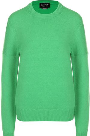 Однотонный кашемировый пуловер с круглым вырезом CALVIN KLEIN 205W39NYC Calvin Klein 205W39nyc 82WKTC65/K086 вариант 2 купить с доставкой