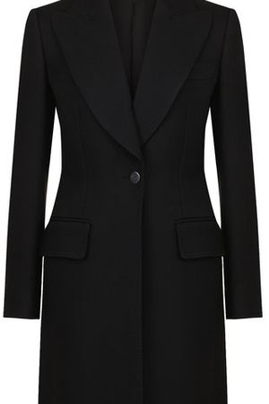 Однотонное шерстяное пальто на одной пуговице Tom Ford Tom Ford CP1443-FAX211 вариант 2 купить с доставкой