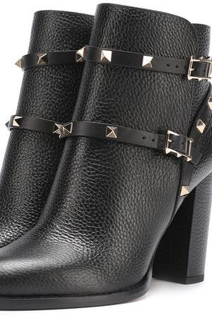 Кожаные ботильоны Valentino Garavani Rockstud с ремешками Valentino Valentino NW2S0710/VCE купить с доставкой