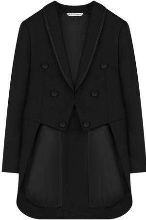 Шерстяной пиджак с длинными фалдами Dolce & Gabbana Dolce & Gabbana L41J47/FU2NF/8-14 купить с доставкой
