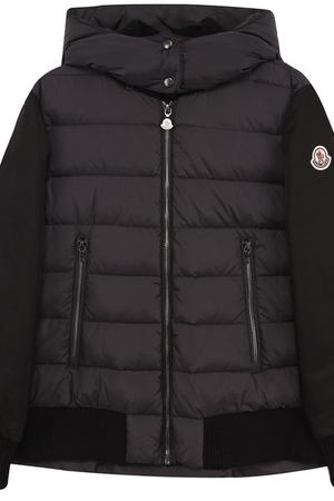 Пуховая куртка с текстильной спинкой и капюшоном Moncler Enfant Moncler D2-954-46863-85-68352/12-14A вариант 4