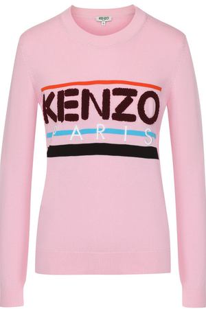 Однотонный хлопковый свитшот с логотипом бренда Kenzo Kenzo 2T0490808 купить с доставкой