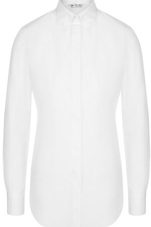 Однотонная хлопковая блуза Loro Piana Loro Piana FAI2734 вариант 2
