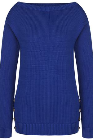 Однотонный хлопковый пуловер с контрастными пуговицами Ralph Lauren Ralph Lauren 290713854