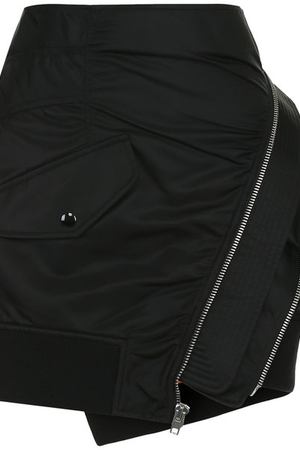 Однотонная мини-юбка асимметричного кроя Alexander Wang Alexander Wang 1W485014J3 вариант 2 купить с доставкой