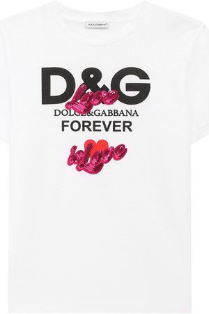 Хлопковая футболка Dolce & Gabbana Dolce & Gabbana L5JTCD/G7QTM/2-6