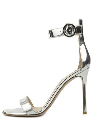 Босоножки Portofino из металлизированной кожи Gianvito Rossi Gianvito Rossi G61096/METAL купить с доставкой