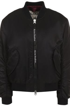 Однотонный бомбер на молнии с драпировкой Acne Studios Acne Studios 12A176 вариант 2