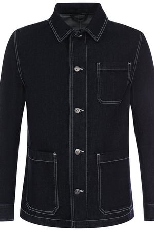Джинсовая куртка на пуговицах с контрастной прострочкой BOSS Boss Hugo Boss 50384694 купить с доставкой