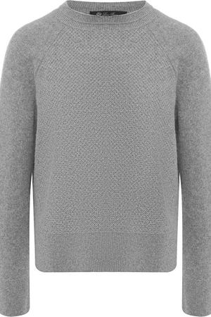 Кашемировый пуловер с круглым вырезом Loro Piana Loro Piana FAI2885 купить с доставкой