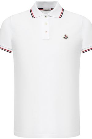 Хлопковое поло с короткими рукавами Moncler Moncler D2-091-83456-00-84556 вариант 4