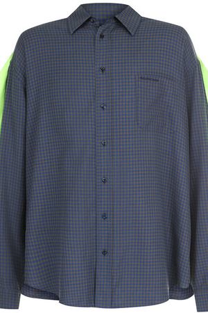 Хлопковая рубашка свободного кроя Balenciaga Balenciaga 534335/TBM20 вариант 3