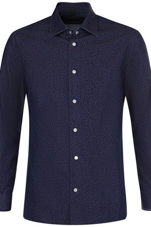 Хлопковая рубашка на кнопках с воротником кент Kiton Kiton UMCNERCH0633820000 вариант 3