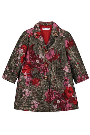 Пальто с металлизированной отделкой и вышивкой Dolce & Gabbana Dolce & Gabbana 0131/L52C85/FJM2E/2-6