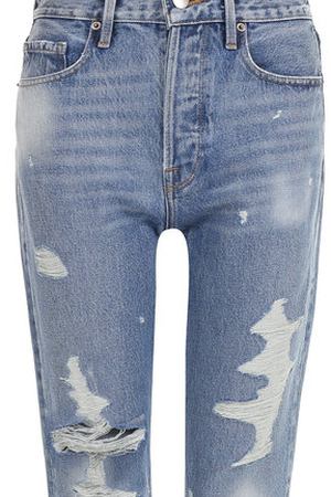 Джинсы прямого кроя с потертостями Frame Denim Frame RRL0JSK039V