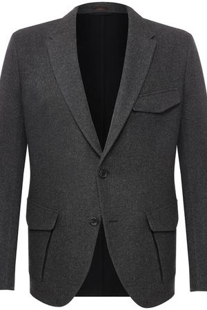 Кашемировый пиджак на двух пуговицах Zegna Couture Ermenegildo Zegna 487241/1EK1N0 купить с доставкой
