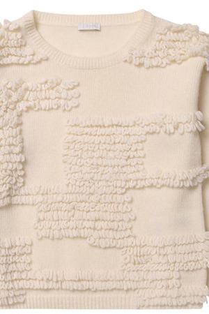 Шерстяной пуловер с декоративной отделкой Il Gufo Il Gufo A17MA216EM220/5A-8A купить с доставкой