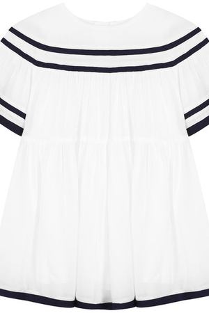Платье свободного кроя с контрастной отделкой Chloé Chloe C02175/2A-3A