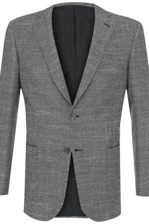 Однобортный пиджак из смеси шерсти и кашемира с шелком Brioni Brioni RG04/06AN3/DRESSAGE/2 вариант 2 купить с доставкой