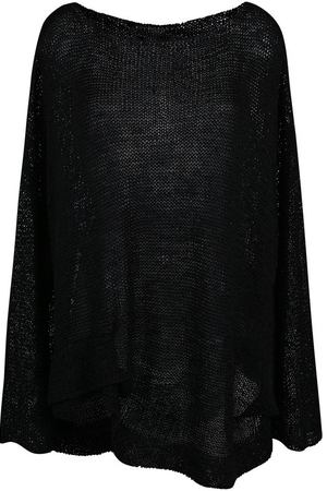Вязаный шелковый пуловер свободного кроя Yohji Yamamoto Yohji Yamamoto NW-K34-470 купить с доставкой