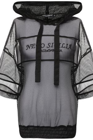 Пуловер в сетку с капюшоном Dolce & Gabbana Dolce & Gabbana F9C20Z/FLMJ4 купить с доставкой
