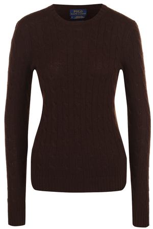 Кашемировый пуловер фактурной вязки Polo Ralph Lauren Polo Ralph Lauren 211525818 купить с доставкой