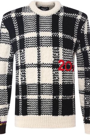 Шерстяной свитер в клетку CALVIN KLEIN 205W39NYC Calvin Klein 205W39nyc 83MKTC42/K340A