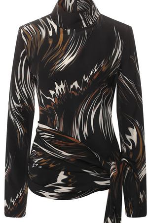 Шелковая блузка с принтом Givenchy Givenchy BW60DN11C5