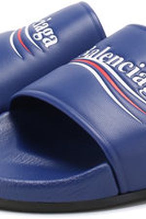 Кожаные шлепанцы с логотипом бренда Balenciaga Balenciaga 530562/WAM00