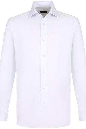 Хлопковая сорочка с воротником акула Ermenegildo Zegna Ermenegildo Zegna 301029/9MS4BA купить с доставкой