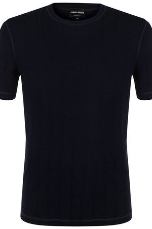 Однотонная футболка с круглым вырезом Giorgio Armani Giorgio Armani 3ZSM71/SJTAZ вариант 2 купить с доставкой