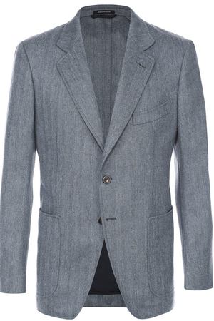 Однобортный пиджак из смеси шерсти и шелка Tom Ford Tom Ford 916R451DYJ40 купить с доставкой