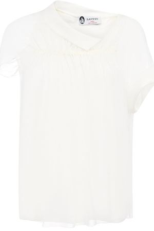 Шелковая блуза с драпировкой Lanvin Lanvin RW-T0605T-3744-P18 вариант 2