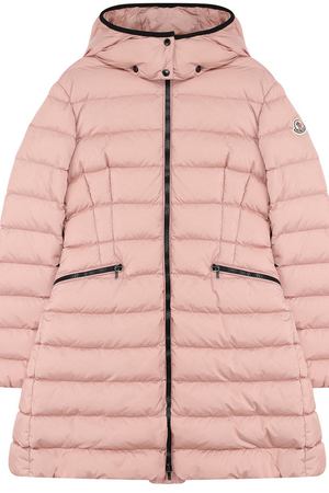 Пуховое пальто на молнии с капюшоном Moncler Enfant Moncler D2-954-49906-05-54155/8-10A