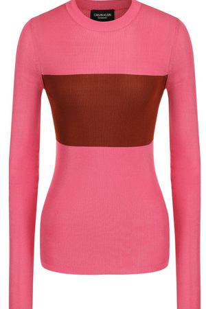 Приталенный шелковый пуловер с круглым вырезом CALVIN KLEIN 205W39NYC Calvin Klein 205W39nyc 81WKTB68/K121 вариант 2