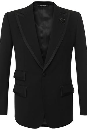 Однобортный пиджак из смеси шерсти и шелка Dolce & Gabbana Dolce & Gabbana G2LY7Z/FUBE0 вариант 2