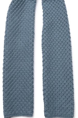 Кашемировый шарф Gray Glace фактурной вязки Loro Piana Loro Piana FAI3507