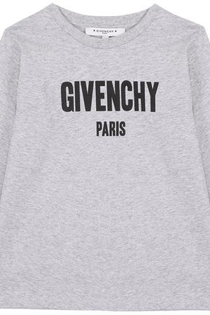 Хлопковый лонгслив с логотипом бренда Givenchy Givenchy H25031 вариант 2 купить с доставкой