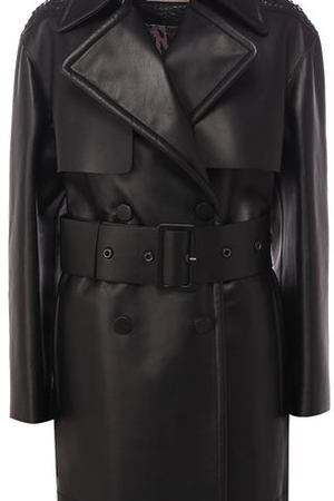 Кожаное пальто с поясом Roberto Cavalli Roberto Cavalli HWP500/PN184 купить с доставкой