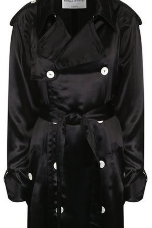 Однотонное пальто из вискозы с поясом Sonia Rykiel Sonia Rykiel 19406520-38 вариант 4 купить с доставкой