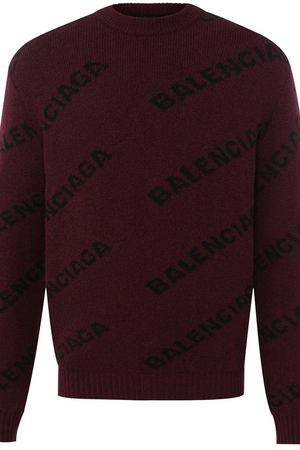 Шерстяной свитер с логотипом бренда Balenciaga Balenciaga 534493/T1473