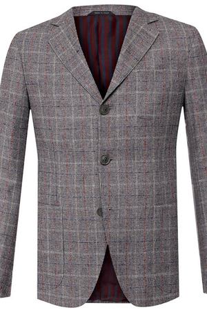 Однобортный пиджак из смеси шерсти и кашемира с шелком Giorgio Armani Giorgio Armani 8WGGG02C/T002W вариант 2