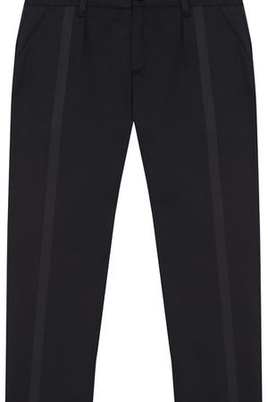Хлопковые брюки с отделкой Armani Junior Armani Junior  6Y4P02/4N1QZ/11A-16A купить с доставкой