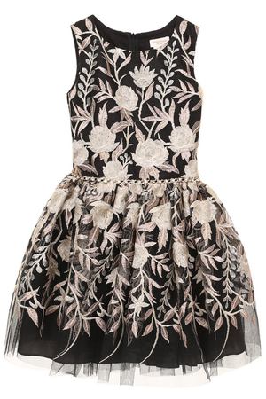 Мини-платье с металлизированной вышивкой и стразами на поясе David Charles David Charles 9134 купить с доставкой